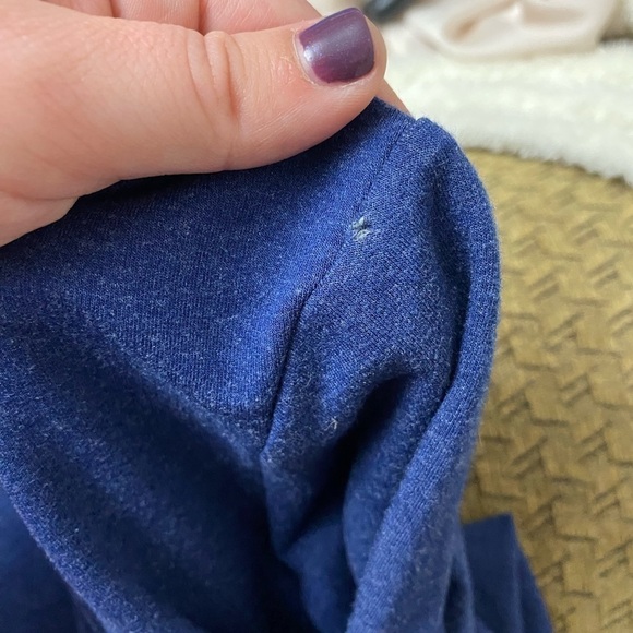 NIKE Dri-Fit quarter zip navy long sleeve pop over collared jacket size Small - Picture 8 of 10